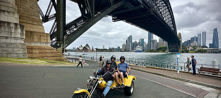 The Sydney Troll trike tour showed our passengers a lot of interesting sights.