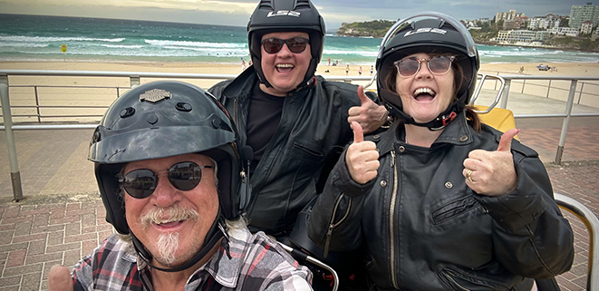 The last minute Sydney tour on a trike showed beautiful beaches.