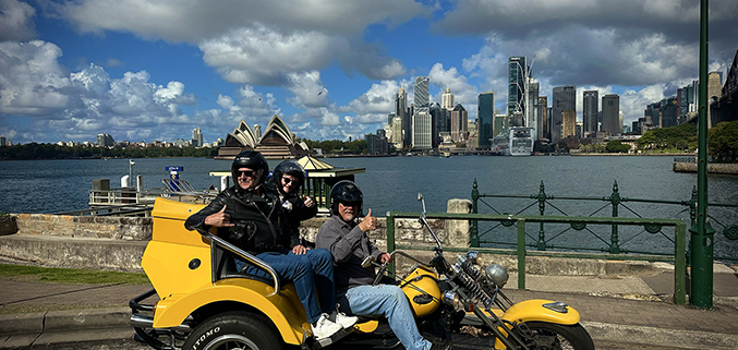 The trike tour 60th birthday was a fabulous surprise in Sydney.
