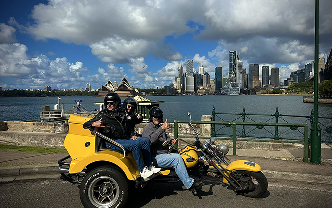 The trike tour 60th birthday was a fabulous surprise in Sydney.
