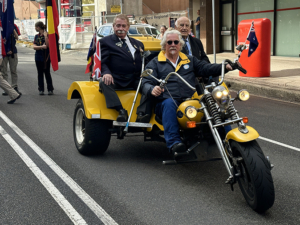 The Gosford ANZAC Day march on the trike was a great way to take the Diggers.
