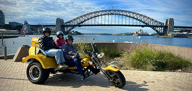 Mum's birthday trike tour was a fun present and a great way to experience a small part of Sydney.
