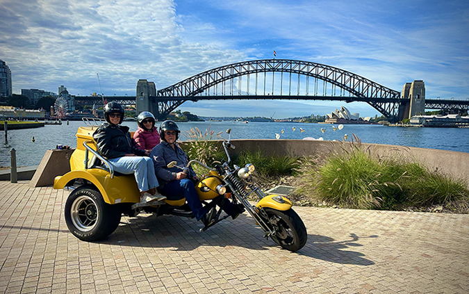 Mum's birthday trike tour was a fun present and a great way to experience a small part of Sydney.