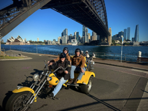 The 4 Bridges trike ride was a fun family experience. The route took them over the 4 main bridges in Sydney, a unique route.