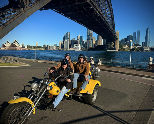 The 4 Bridges trike ride was a fun family experience. The route took them over the 4 main bridges in Sydney, a unique route.