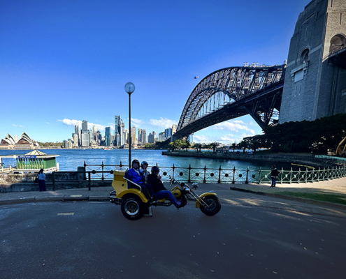 The family's Sydney trike tour was a unique and fun way to see the main icons of Sydney - and more!