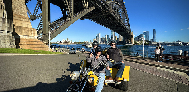 The Sydney holidaymakers trike tour showed our passengers the main iconic sights around the Emerald City.