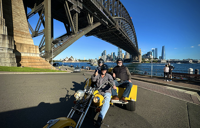 The Sydney holidaymakers trike tour showed our passengers the main iconic sights around the Emerald City.