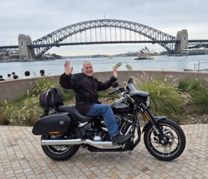 Dad's Sydney Harley tour showed our passengers the fun sights of the area.