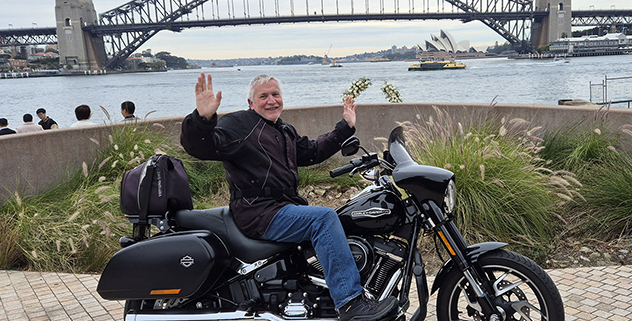 Dad's Sydney Harley tour showed our passengers the fun sights of the area.