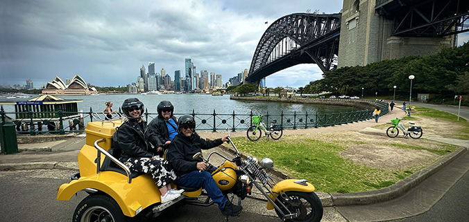 Sydney's 4 Bridges tour on the trike was a fun way to see a unique area.