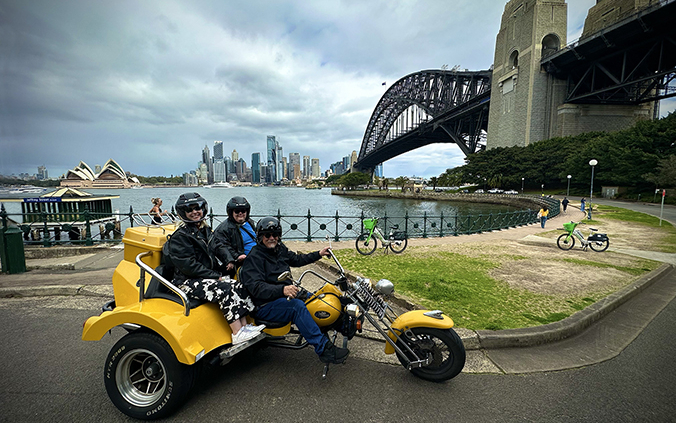 Sydney's 4 Bridges tour on the trike was a fun way to see a unique area.