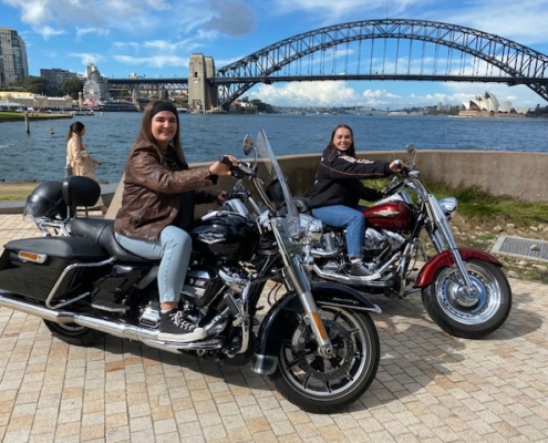 The fun Sydney Harley tour took the passengers on the 3 Bridges ride.