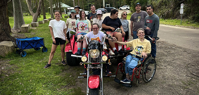 The trike disability mini rides are the passengers favourite activity!