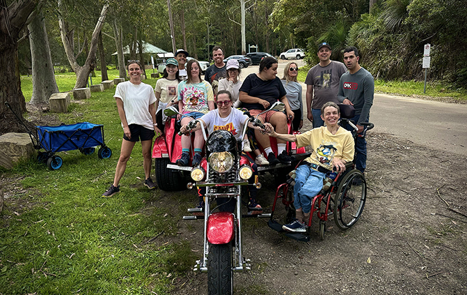 The trike disability mini rides are the passengers favourite activity!
