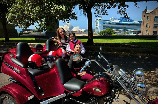 The 50th birthday celebration Sydney on a trike was fun and memorable!