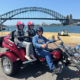 The 50th wedding anniversary trike tour over the 3 main bridges of Sydney was a fun and memorable experience.