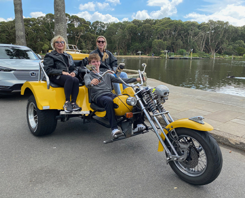 The Sydney trike and Harley tour showed the eastern suburbs icons. It was a fun and unique experience.