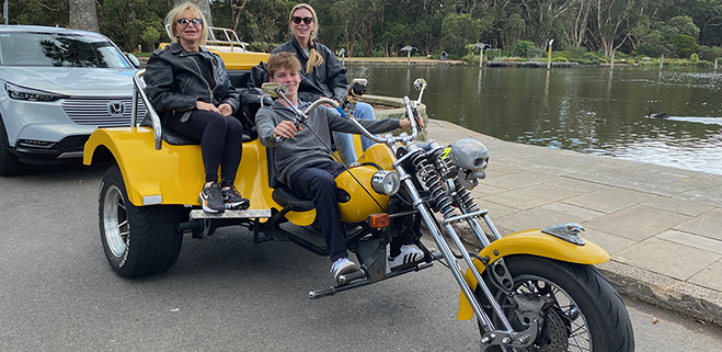 The Sydney trike and Harley tour showed the eastern suburbs icons. It was a fun and unique experience.