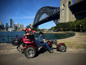 The local family trike ride was a fun experience during school holidays!