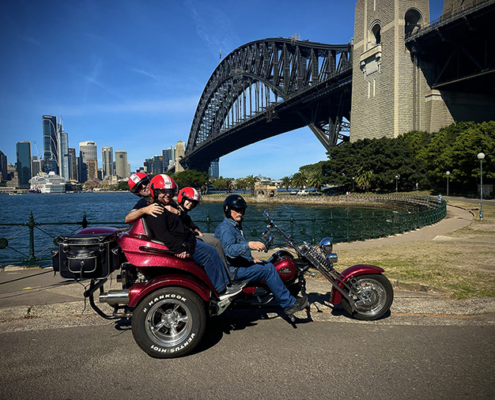 The local family trike ride was a fun experience during school holidays!