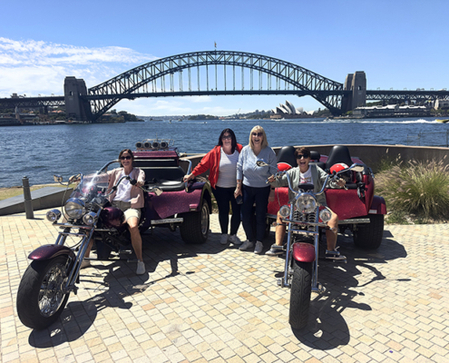 The friend's Sydney trike ride showed interesting and unique areas most people don't get to see.