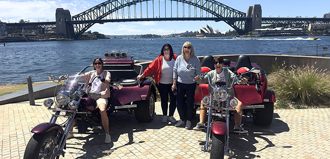 The friend's Sydney trike ride showed interesting and unique areas most people don't get to see.