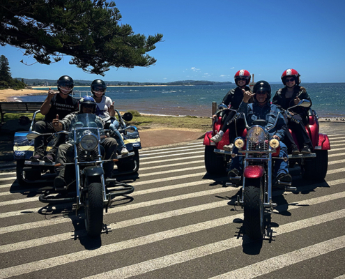 The Christmas ride Gift Vouchers on the trikes were a fun way to explore the Northern Beaches of Sydney.