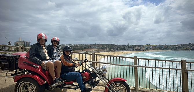 The cruise passengers Sydney tour on a trike was a fun experience in a short time frame.