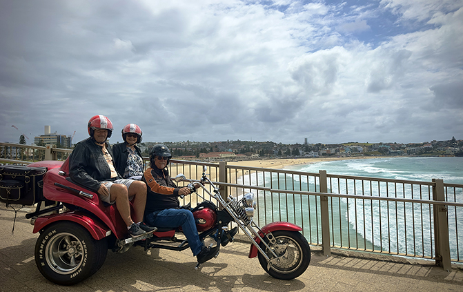 The cruise passengers Sydney tour on a trike was a fun experience in a short time frame.