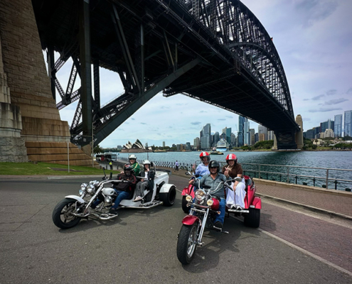 The family holiday trike tour was a fun and unique way to see Sydney.