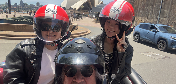 The mother daughter trike ride certainly built memores around SYdney.