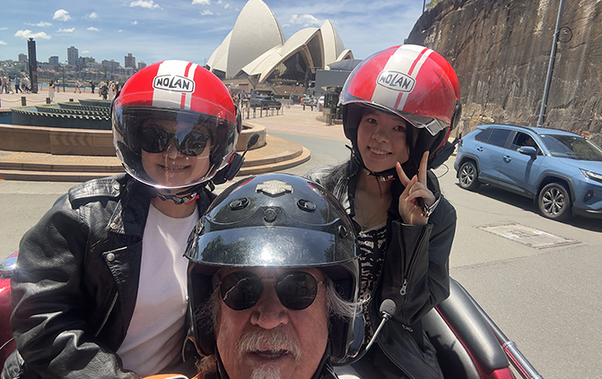 The mother daughter trike ride certainly built memores around SYdney.