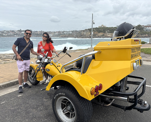 The Indian's Sydney trike tour was fun, informative and entertaining.