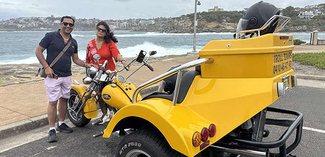 The Indian's Sydney trike tour was fun, informative and entertaining.