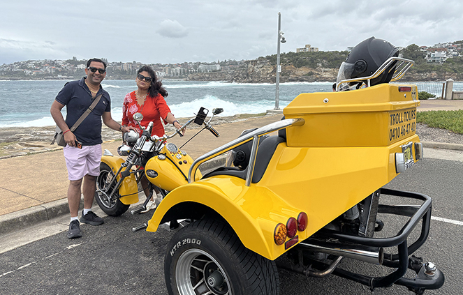 The Indian's Sydney trike tour was fun, informative and entertaining.