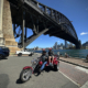 The UK passengers in Sydney on their trike tour. They loved the fun experience.