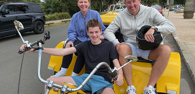 The family trike & Harley tour around Sydney was fun!