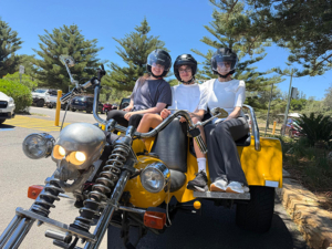 The northern beaches trike transfer in Sydney, was a unique experience to get to lunch.