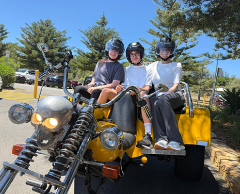 The northern beaches trike transfer in Sydney, was a unique experience to get to lunch.