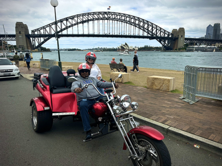 The trike tour experience, Sydney was a " fantastic time cruising around Sydney" their email said.
