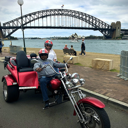 The trike tour experience, Sydney was a " fantastic time cruising around Sydney" their email said.