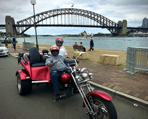 The trike tour experience, Sydney was a " fantastic time cruising around Sydney" their email said.