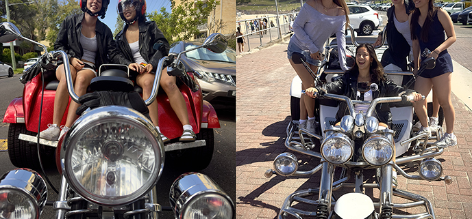 The 17th birthday trike ride for the school friends was a fun experience to do in Sydney.