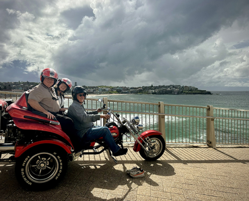 Our interstate trike tour passengers loved their experience around the eastern suburbs of Sydney.