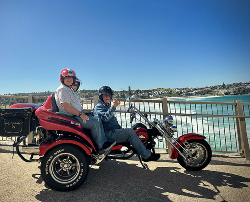 The Bondi Beach etc tour on a trike showed the beautiful Eastern Suburbs of Sydney.