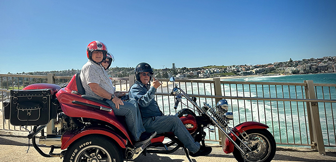 The Bondi Beach etc tour on a trike showed the beautiful Eastern Suburbs of Sydney.