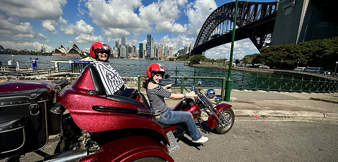 Grandma's trike ride gift for her granddaughter was the best ever! They loved the 3 Bridges tour which shows a different area of Sydney to the usual.