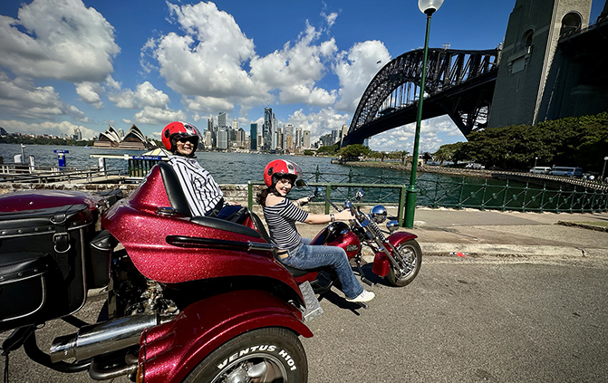 Grandma's trike ride gift for her granddaughter was the best ever! They loved the 3 Bridges tour which shows a different area of Sydney to the usual.