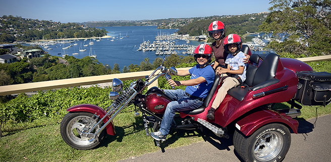 The Manly Northern Beaches tour on a trike, showed some beautiful areas of Sydney.
